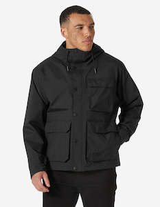 Mens Rainwear: ESCAPE UTILITY RAIN JACKET, Black