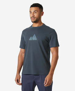 Mens Urban: MASSIF GRAPHIC T-SHIRT, Alpine Frost