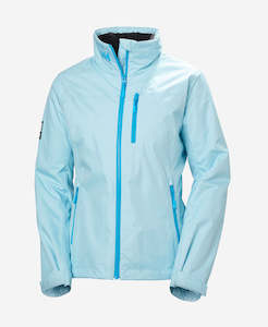 Womens Crew Collection: W CREW HOODED PILE JACKET, Light Cyan