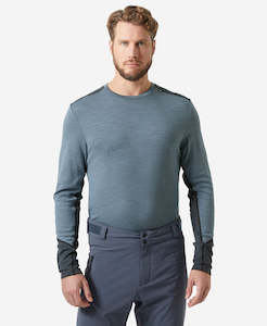 Mens Outdoor: LIFA MERINO MIDWEIGHT CREW, Washed Navy