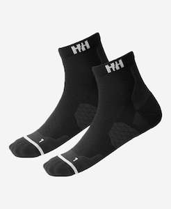 Mens Outdoor: TRAIL SOCK 2PK, Black