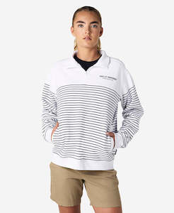 W DOCK HALF ZIP FLEECE, White