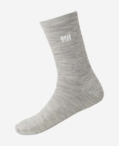 Mens Outdoor: EVERYDAY WOOL SOCK 2PK, Grey Melange
