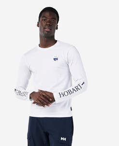 Mens Sail: RSHYR25 BURGEE LS T-SHIRT, White