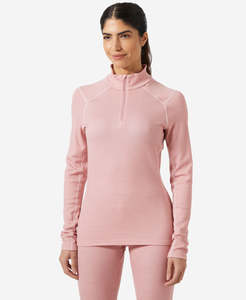 Womens Outdoor: W LIFA MERINO MIDWEIGHT 1/2 ZIP, Pink Salt