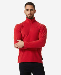 Mens Fleece: DAYBREAKER 1/2 ZIP FLEECE, 163 Red
