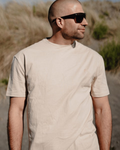 Knitwear: Unisex Hemp Cotton Tee M - Fawn