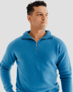 Quarter-Zip M - Rakaia Blue
