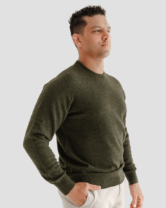 Knitwear: Conscious Crew M - Kea Green