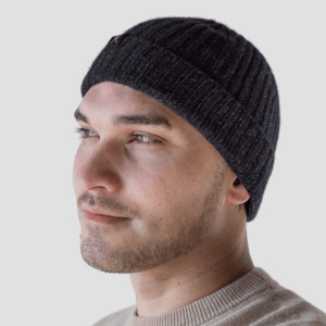 Knitwear: Juliet Beanie - Charcoal