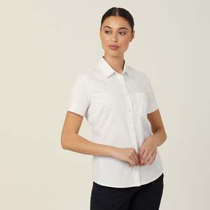 Shirts Womens: Womens Avignon Stretch Short Sleeve Slim Shirt