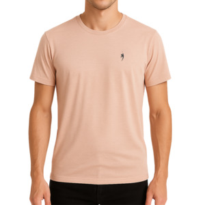 Men's off-court leisure bamboo t-shirt - Light pink
