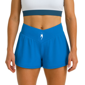 Womens: Women's performance shorts (+ inner shorts) - Blue