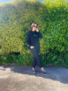 Sweatshirts: Muse Sweatshirt - Black crew neck