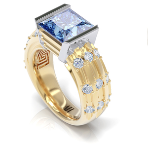 The Flute in Blue Sapphire