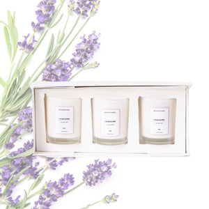 Products: Candles Trio Gift Pack - Harmony or Calm Blends Herbal Healing