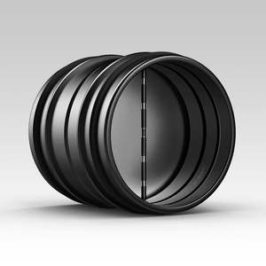AC Infinity Backdraft Damper Ducting Insert, 8-INCH, Black Galvanized Steel