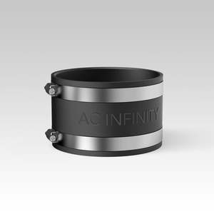 Noise Reduction Clamp, duct Coupler With Stainless Steel, 6-INCH