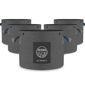 HEAVY DUTY FABRIC POTS, 25 GALLON, 5-PACK
