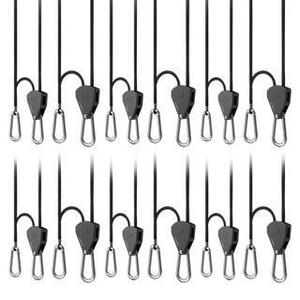 All: Heavy-Duty Adjustable Rope Clip Hanger, Six Pairs