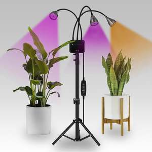 Propagation Drying Racks: Vivosun Tri-Head 60W LED Grow Lights