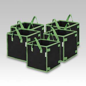 VIVOSUN 5 Pack Square Fabric Pot 3Gal - 10Gal