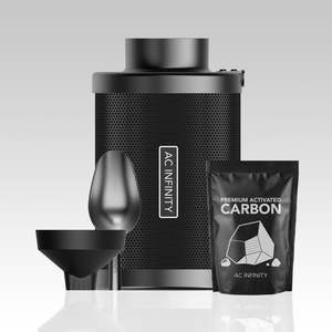 Ac Infinity Carbon Filters: 100mm Refillable AC Infinity Carbon Filter - Australian Charcoal