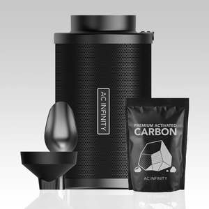 150mm Refillable AC Infinity Carbon Filter - Australian Charcoal