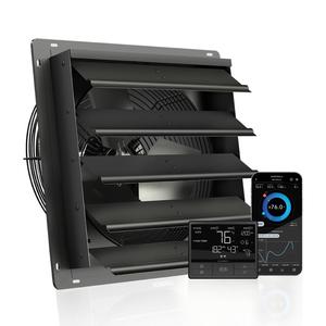 Airlift T16, Shutter Exhaust Ventilation Fan 16", Temperature Humidity Controller