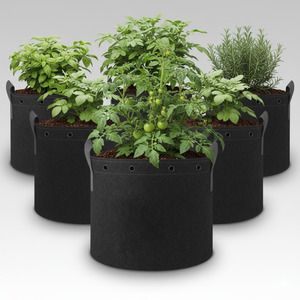 Kgfamily: 8L Fabric Pots - 5 Pack