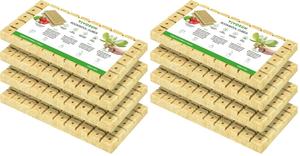 All: 1" Rockwool Grow Cubes, 4 Sheets of 200 Plugs