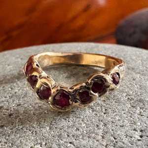 #20. Arc Ring – Ruby Edition in 9ct Yellow Gold, Size K1/2