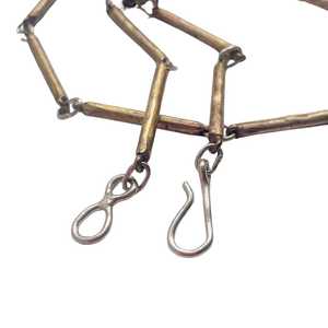 Necklaces: Line Chain Necklace in Bronze