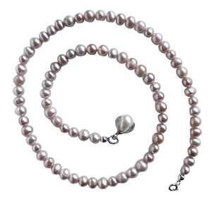 Necklaces: Glow Organic Small Mixed Pearl Necklace -V4 - 46cm/18"