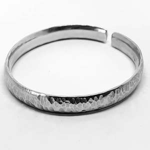 Cuffs: Hand-Forged Sterling Silver Cuff – Unisex Design