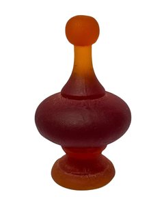 Ready To Ship: Cast Glass Finial - Dark Orange