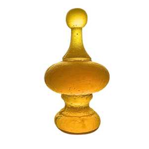 Cast Glass Finial Sculpture – Yellow