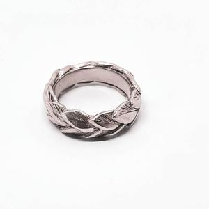 REVEALED - Double Leaf Ring Band in Sterling Silver