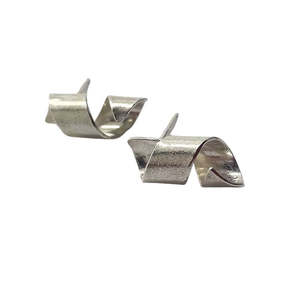 Wrapped Spiral Stud Earrings | Sterling Silver