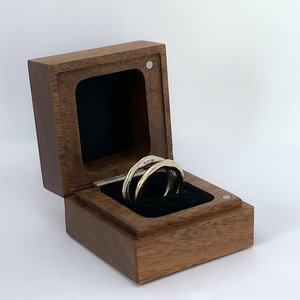 The Sun and The Moon Stacking Rings - 9ct Yellow and White Gold - Size L