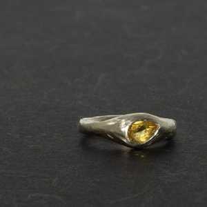 Rings: Kowhai Signet Ring – Sterling Silver & Citrine | Edition of One
