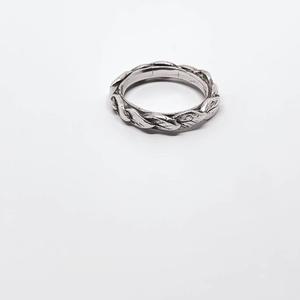 Organic Leaf-Stacking Ring | Sterling Silver