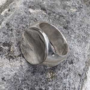 Signet Rings: View Signet Ring - Size U1/2 - Sterling Silver