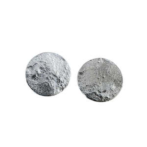 Earrings: Sequin Disc Stud Earrings – 15mm Sterling Silver