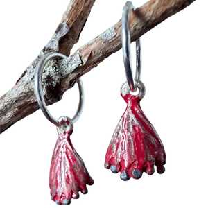 Earrings: Pohutukawa Charm Earrings — Charms, Singles & Sets