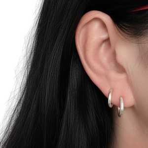 Earrings: Textured Hoop Earrings – Lightweight Everyday Hoops