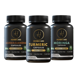 Best Sellers: Capsules Bundle of 3: Turmeric, Ashwagandha, Moringa