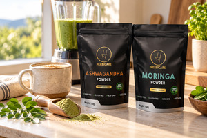 Herbal Supplements Nz: Kitchen Pair: Moringa + Ashwagandha Powders
