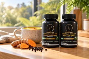 Herbal Supplements Nz: Golden Pair: Turmeric-Ginger-Pepper + Boswellia & Curcumin
