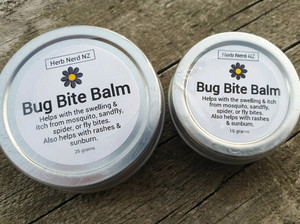 Products: Bug Bite Balm, Organic Herb Nerd NZ
